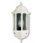 WALL MOUNTED HALF LANTERN 60W, WHITE